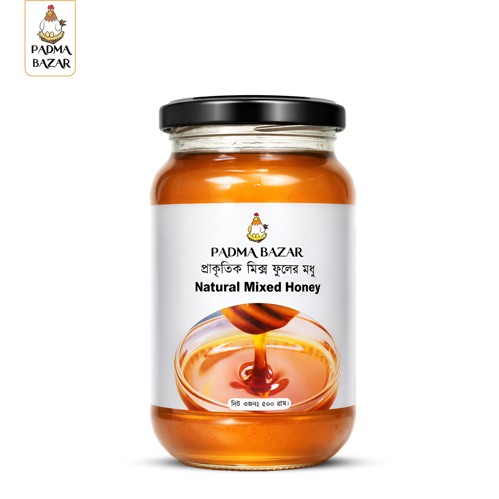 প্রাকৃতিক চাক কাঁটা মিক্স ফুলের মধু প্রাকৃতিক চাক কাঁটা মিক্স ফুলের মধু | Natural Honey (৫০০ গ্রাম) - Image 1